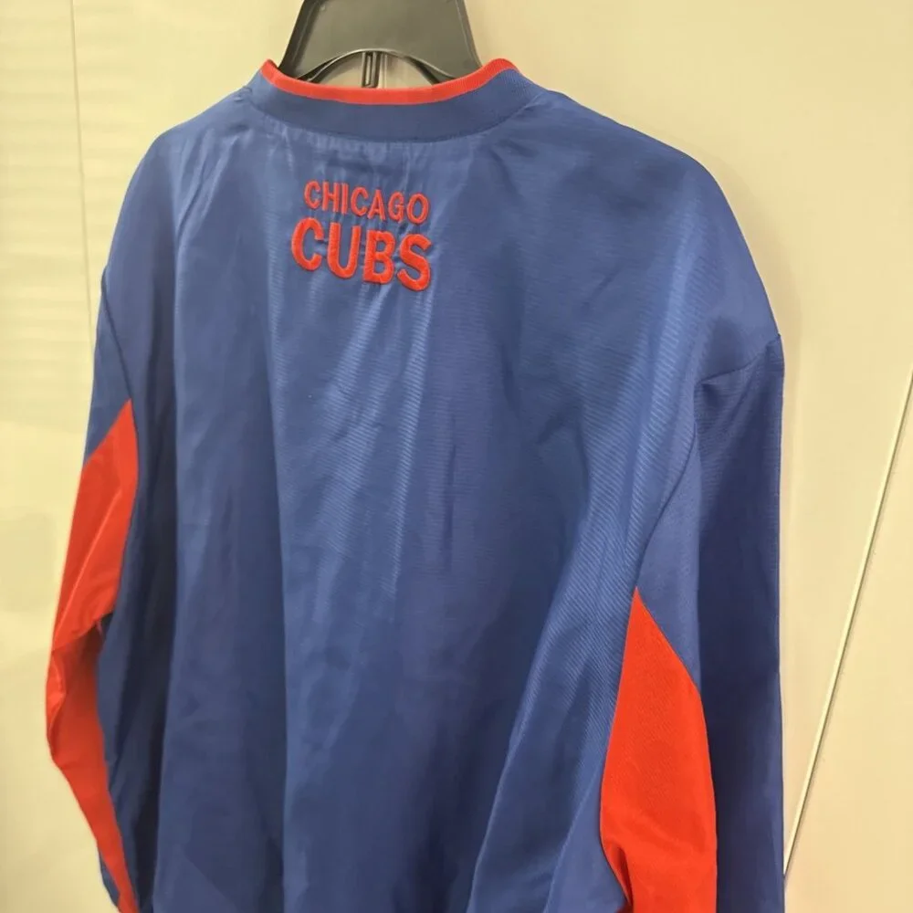 G-III Sports MLB Chicago Cubs Men's XL Pullover Windbreaker Side Zip Warmup NWT